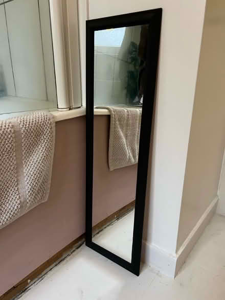 Photo of free Black small painted wooden mirror (East Kilbride) #1