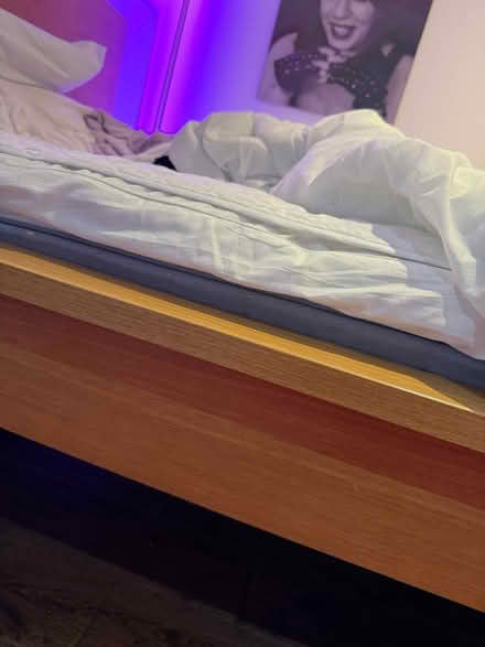 Photo of free Double malm bed no mattress (Enfield N13) #3