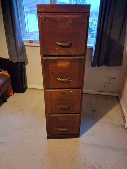 Photo of free Wooden 4-drawer filing cabinet (Henley GL3) #3
