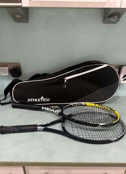 Photo of free Used tennis rackets and bag (Earls Court SW10) #1
