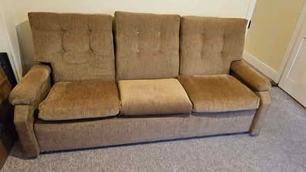 Photo of free Brown 3 seater sofa (New Town CO2) #1