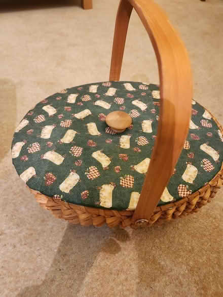 Photo of free 2 pretty wooden woven baskets (GL53, Leckhampton, Cheltenham) #2