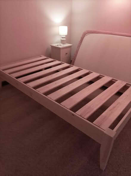 Photo of free Single Platform Bed Light White Wash (Rochford SS4) #1
