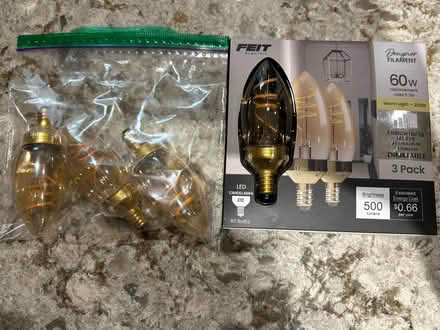 Photo of free 5 Dimmable LED Candelabra Bulbs (Oakville) #1