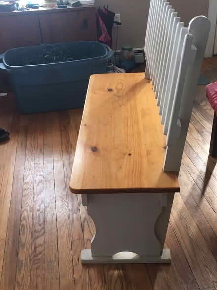 Photo of free Solid pine bench (Wakefield) #2