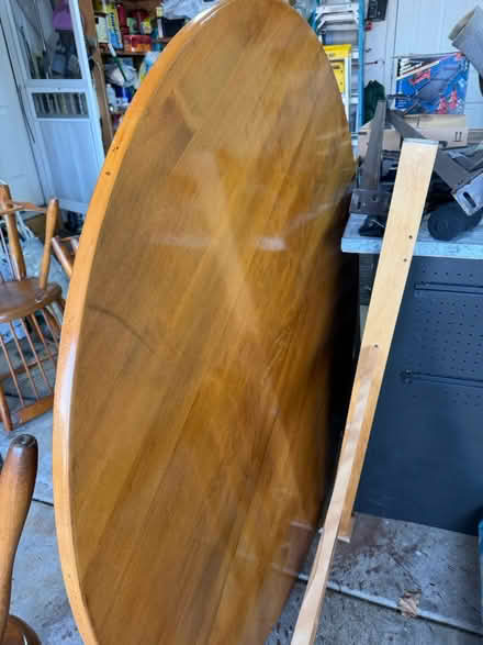 Photo of free Maple table with 6 chairs (Bensenville) #2