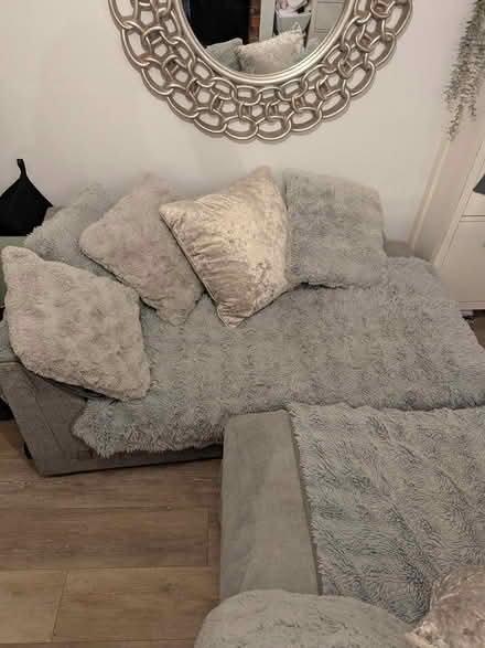 Photo of free Grey modular corner sofa (Harrietsham ME17) #1