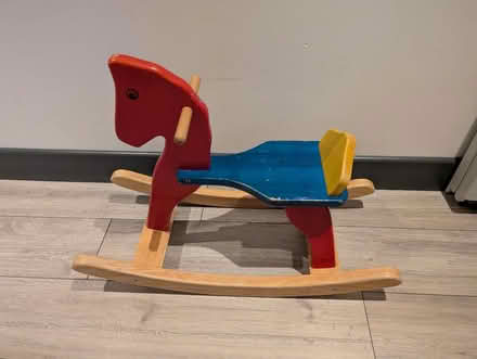 Photo of free Small wooden rocking horse (Chessington KT9) #1