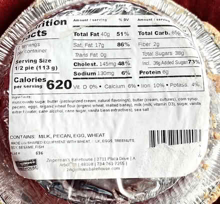 Photo of free Pecan Pie (Lawrence Expwy & Monroe Street) #2