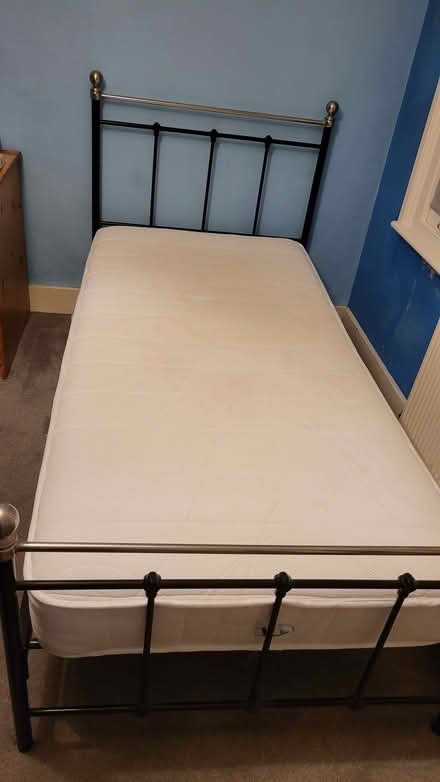 Photo of free single bed plus mattress (Walton-on-Thames KT12) #1
