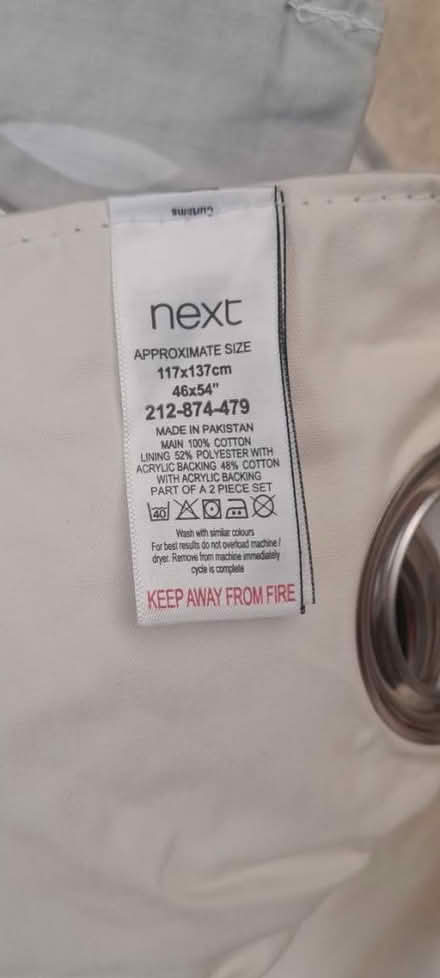 Photo of free Next lined kids curtains (Burgess hill) #2