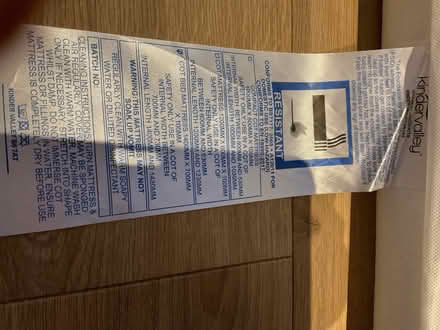 Photo of free Cot bed mattresss 1000mm x 500mm (Churchgate EN8) #2