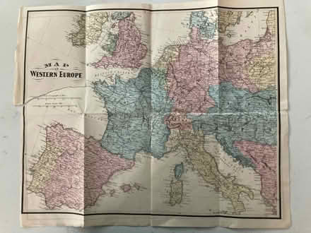 Photo of free Vintage map - Western Europe (West Windsor) #1
