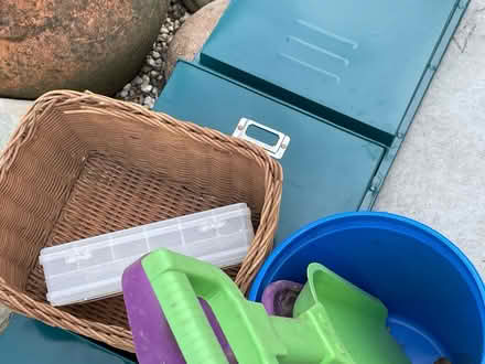 Photo of free Sand toys baskets baseball glove (16 G Street, San Rafael) #1