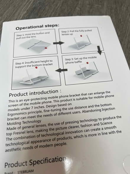 Photo of free Stebruam Mobile Phone 3D Video Amplifier. Never used. (Southsea PO4) #4