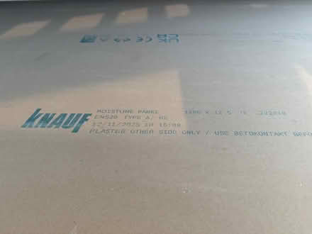 Photo of free Plasterboard - Moisture Panel x2 (Nutfield RH1) #2