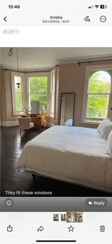 Photo of free Two sets of cream curtains (Askew Road W12) #1