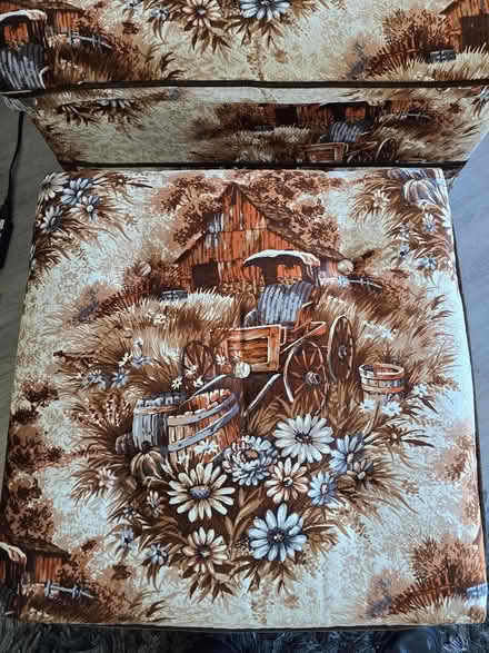 Photo of free Retro Chair and Foot Stool (NW Edmonton, Boonie Doon Area) #1