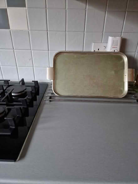 Photo of free Gold coloured metal tray (Birkby HD2) #1