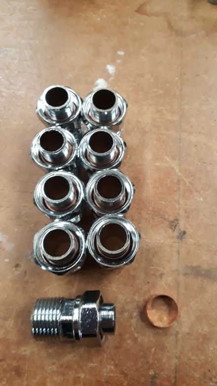 Photo of free 9 x Radiator valve extensions (Gonvena PL27) #1