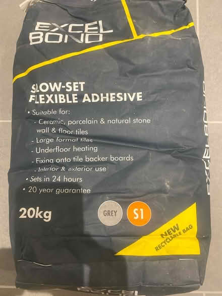 Photo of free Tile adhesive (Behind Horsham train station) #1