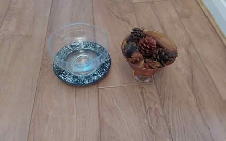 Photo of free M&S tinted bowl, yankee candle plate, clear sweet dish (Bare LA4) #2