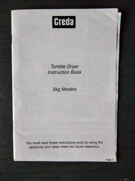 Photo of free Creda tumble dryer (Allerton L18) #4
