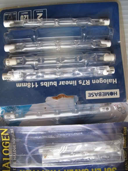 Photo of free Six linear halogen bulbs (Woodstock OX20) #1