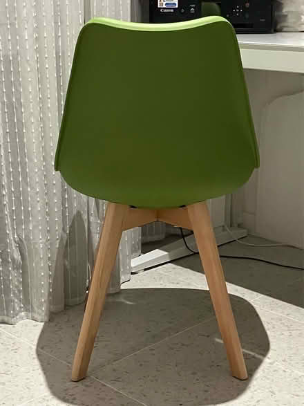 Photo of free Green chair with solid wood legs (Stepney E1) #3