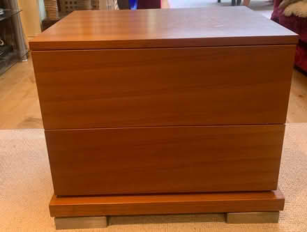 Photo of free Pair of wood bedside tables (Cobham Tilt KT11) #4