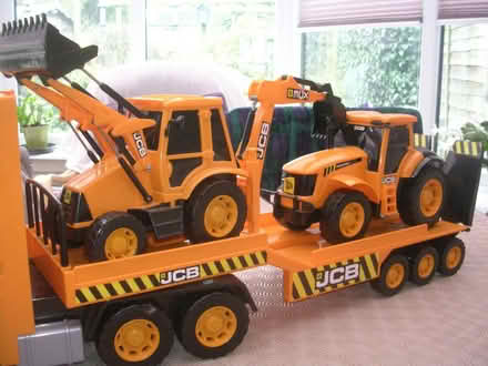 Photo of free Toy JCB Transporter + 2 Tractors (Hillmorton CV21) #1