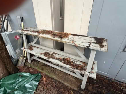 Photo of free Two wooden garden benches (Wood Green N22) #1