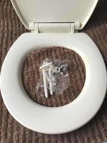 Photo of free White Plastic toilet seat (Wickford SS12) #4
