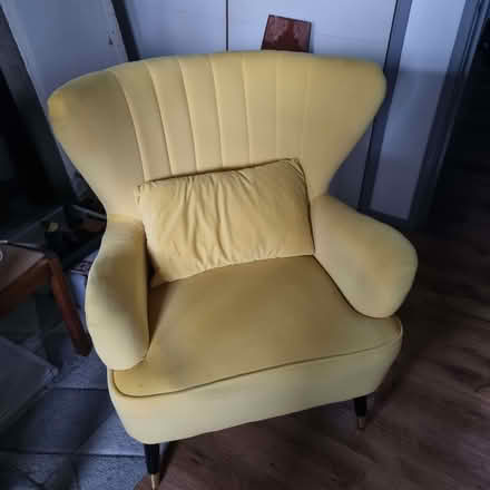 Photo of free Bright Yellow Arm Chair with legs (Kendal LA9) #1