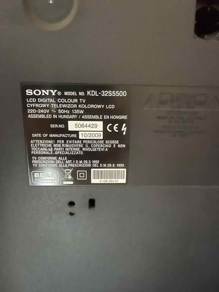 Photo of free Large tv unit and Sony TV (Oxford, Cowley Road area OX4 1) #3