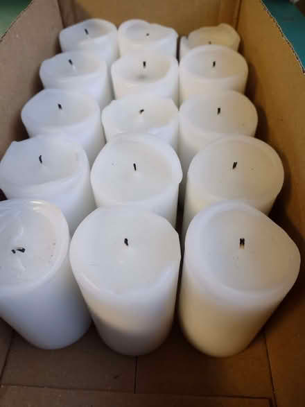 Photo of free 15 white candles - lightly used (Stockbridge EH4) #1