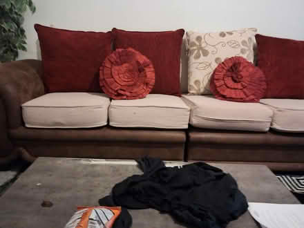 Photo of free Red and Brown Sofas (BD5) #2