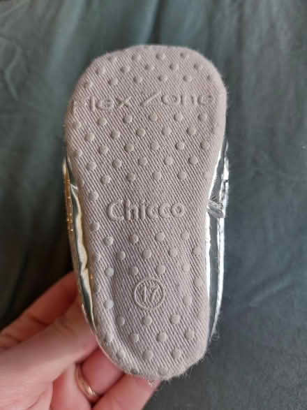 Photo of free New - Chicco Baby silver shoes (Commons Road) #3