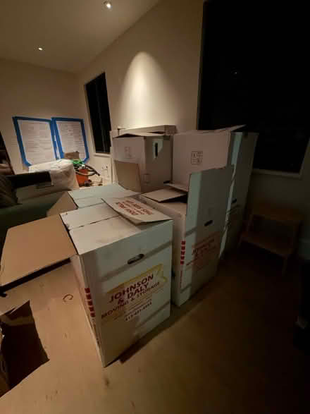 Photo of free 5 large moving boxes (3 wardrobe) (Downtown fairfax) #1