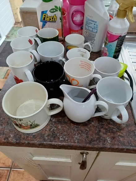 Photo of free Mixture of mugs and soup cup and a small jug with sugar spoo (Marldon TQ3) #1