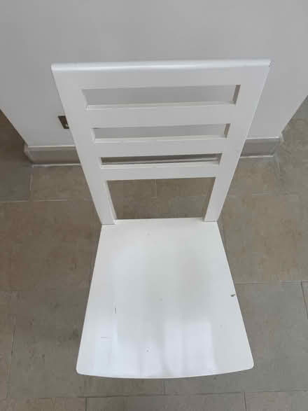Photo of free White wooden chair (Wimbledon SW19) #2