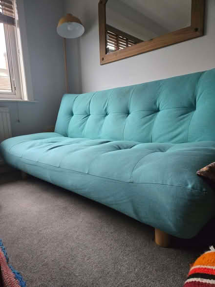 Photo of free Turquoise double sofa bed (Hartington Road BN2) #2