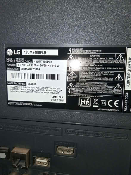 Photo of free lg tv (Preston Park area BN1) #2