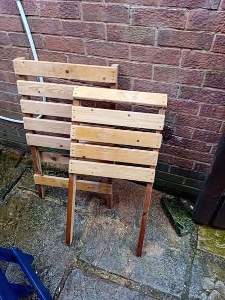 Photo of free Funky outdoor chairs which fold up (Ludlow SY8) #3