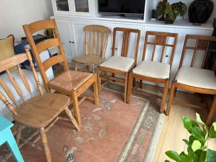 Photo of free Dining chairs x 6 (Emsworth PO10) #1