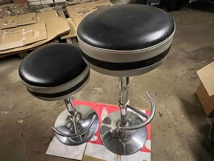 Photo of free 2 adjustable Bar Stools (Me19 5) #1