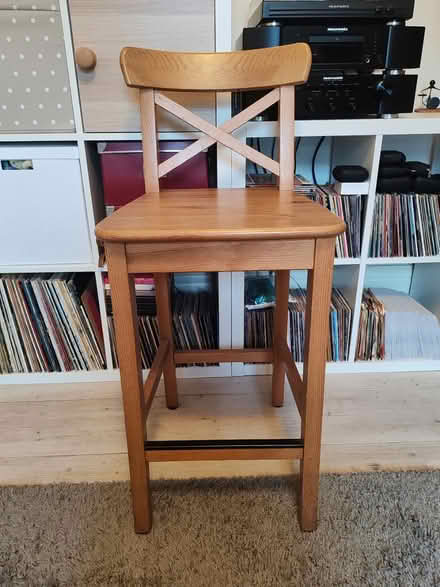 Photo of free IKEA Large Wooden Bar Stool (Nottingham NG7) #1