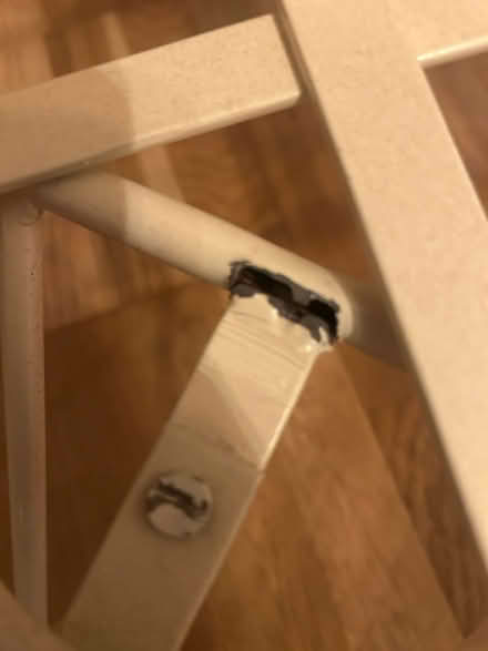 Photo of free White metal and rattan chair (Maida Vale W9) #4