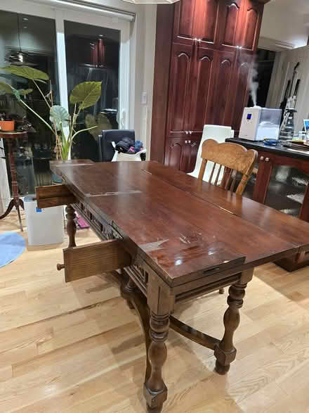 Photo of free Large Drop Leaf Dining Table (Vanier north) #3