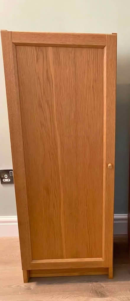 Photo of ikea billy oxberg bookcase oak finish with door (Hendon NW4) #1